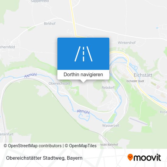 Obereichstätter Stadtweg Karte