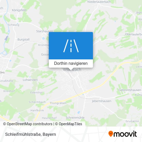 Schleifmühlstraße Karte