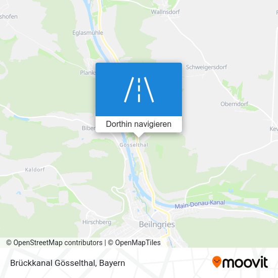 Brückkanal Gösselthal Karte
