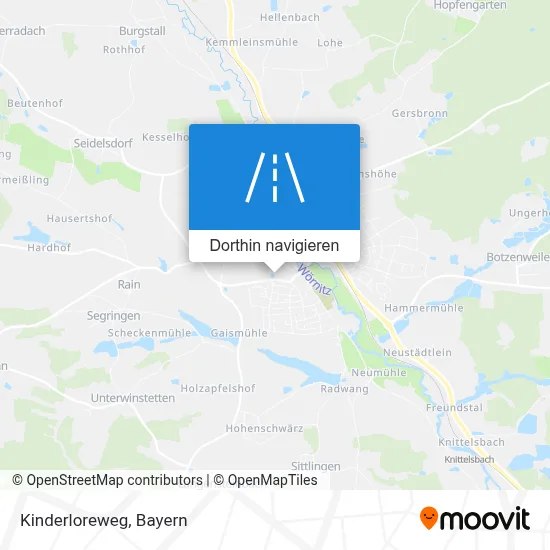 Kinderloreweg Karte