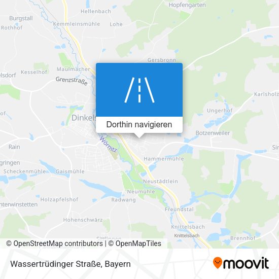 Wassertrüdinger Straße Karte