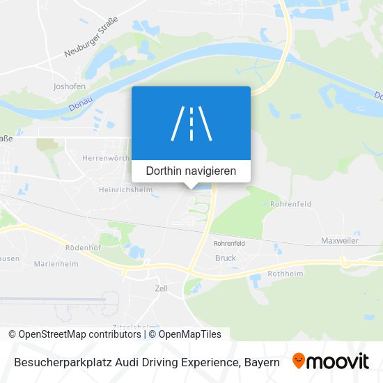 Besucherparkplatz Audi Driving Experience Karte