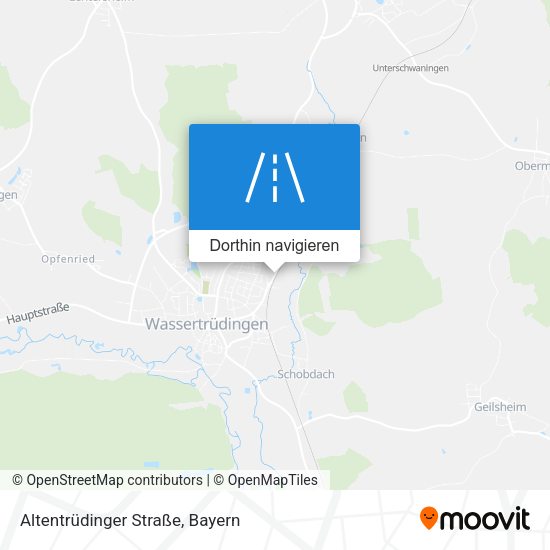 Altentrüdinger Straße Karte