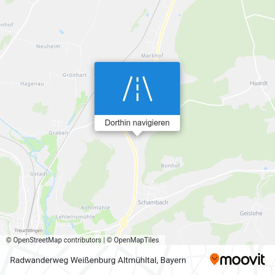 Radwanderweg Weißenburg Altmühltal Karte