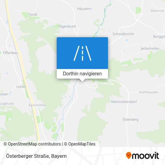 Österberger Straße Karte