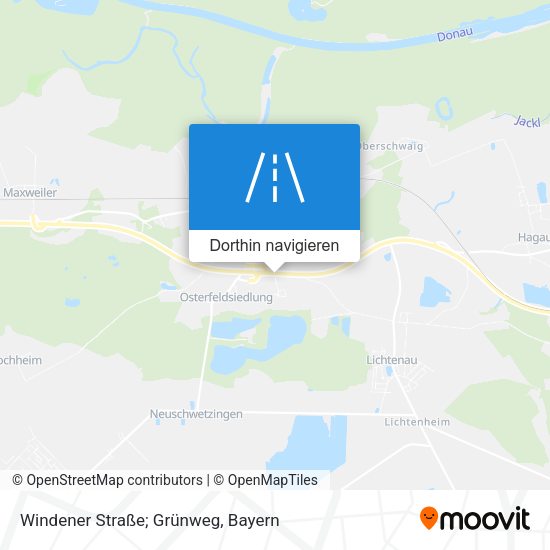 Windener Straße; Grünweg Karte