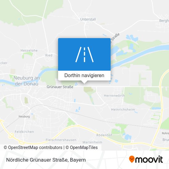 Nördliche Grünauer Straße Karte