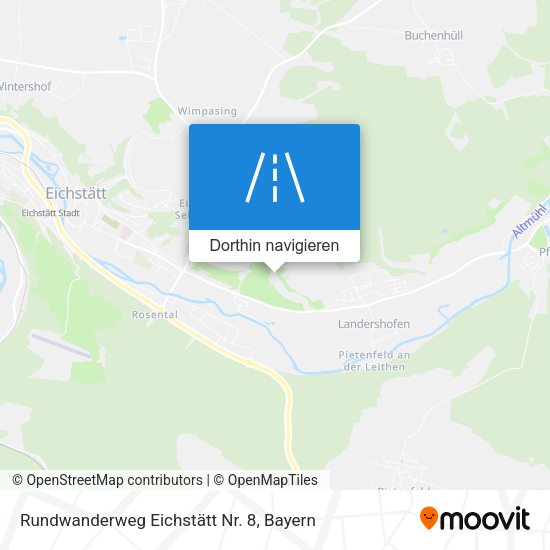 Rundwanderweg Eichstätt Nr. 8 Karte
