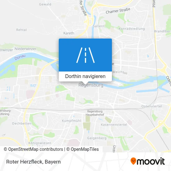 Roter Herzfleck Karte