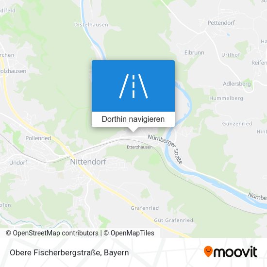 Obere Fischerbergstraße Karte