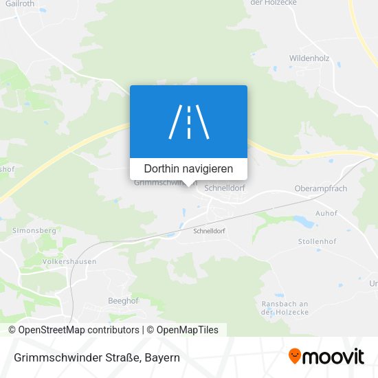 Grimmschwinder Straße Karte