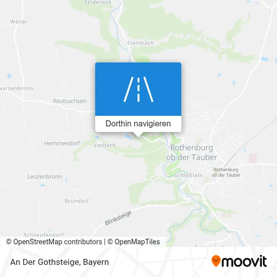 An Der Gothsteige Karte