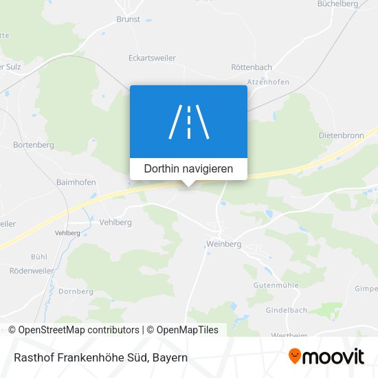 Rasthof Frankenhöhe Süd Karte