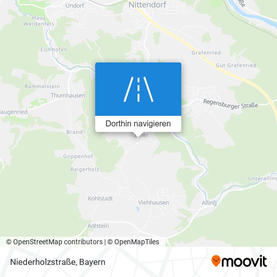 Niederholzstraße Karte