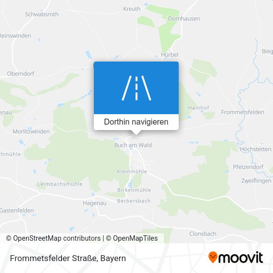 Frommetsfelder Straße Karte