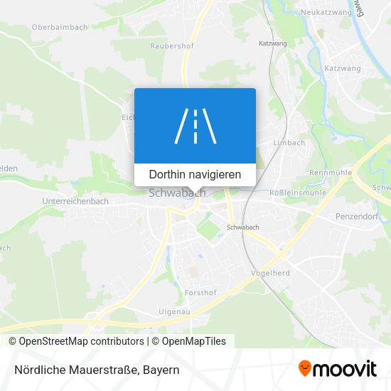 Nördliche Mauerstraße Karte