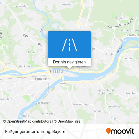Fußgängerunterführung Karte