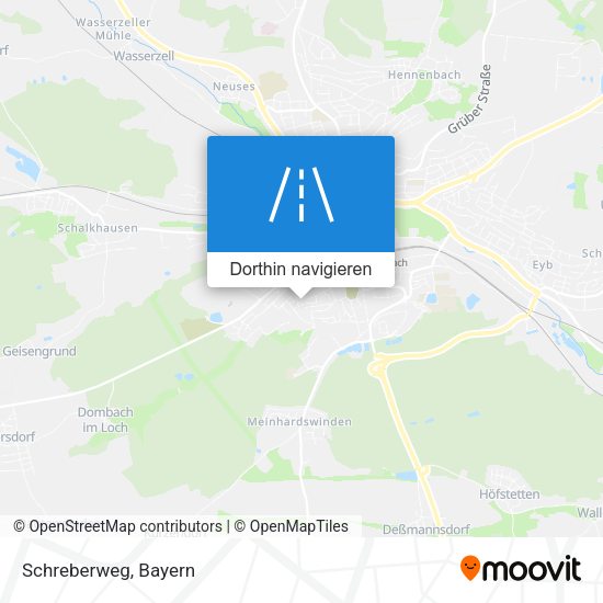 Schreberweg Karte