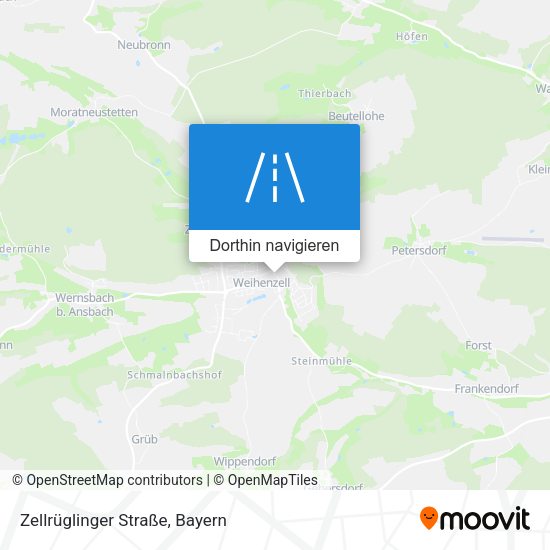 Zellrüglinger Straße Karte