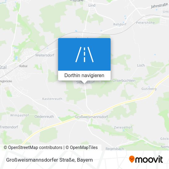 Großweismannsdorfer Straße Karte