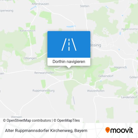 Alter Ruppmannsdorfer Kirchenweg Karte