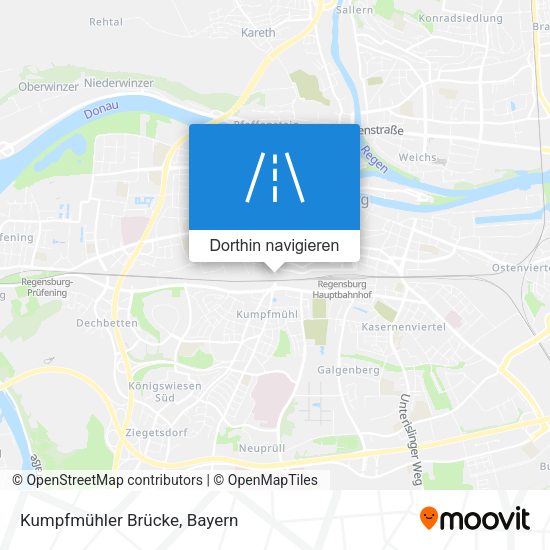 Kumpfmühler Brücke Karte