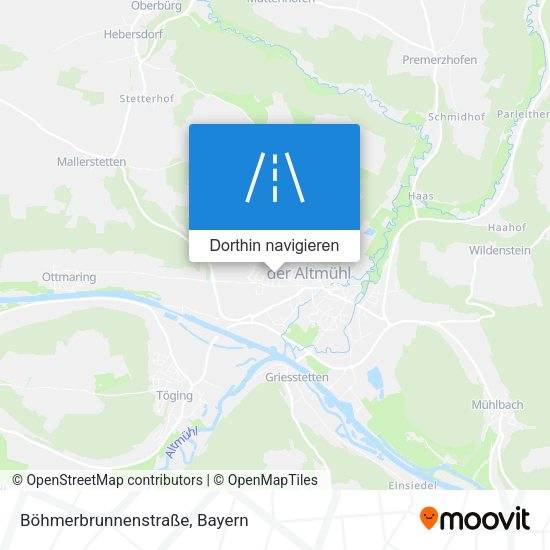 Böhmerbrunnenstraße Karte
