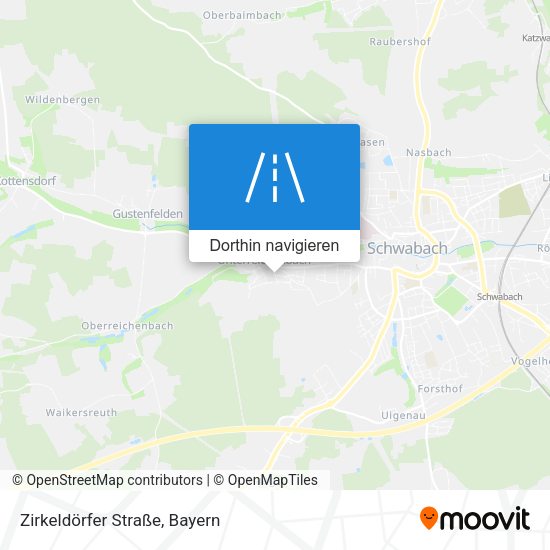 Zirkeldörfer Straße Karte