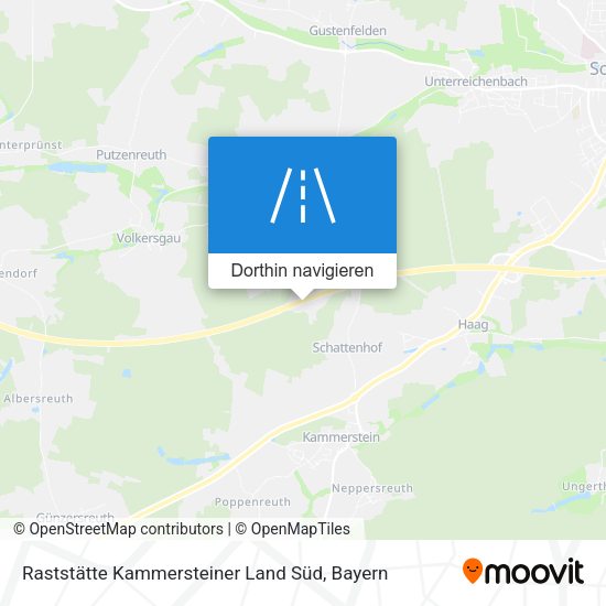 Raststätte Kammersteiner Land Süd Karte