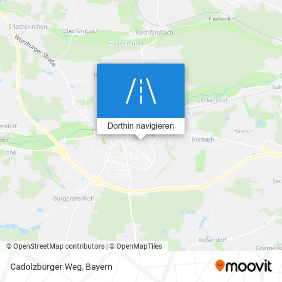 Cadolzburger Weg Karte