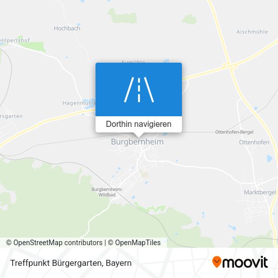 Treffpunkt Bürgergarten Karte