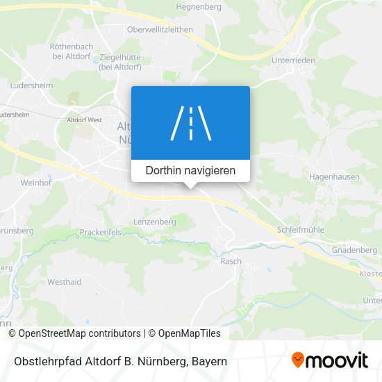 Obstlehrpfad Altdorf B. Nürnberg Karte