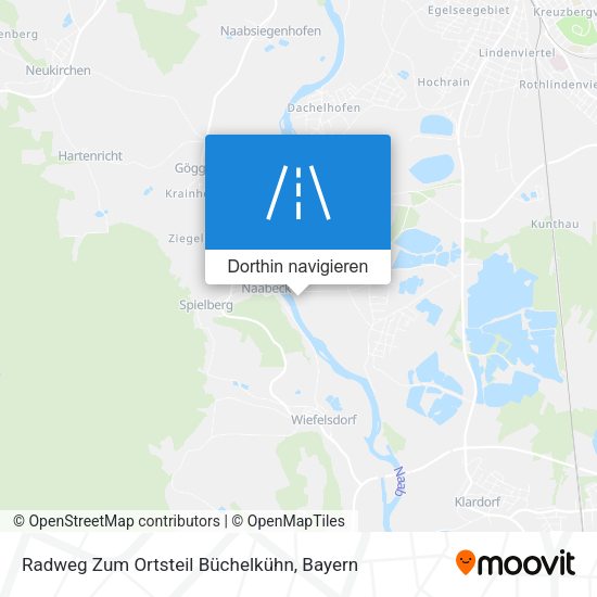 Radweg Zum Ortsteil Büchelkühn Karte