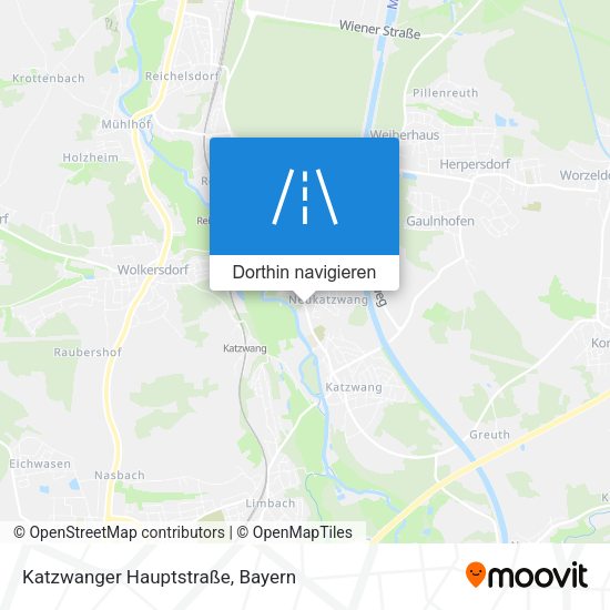 Katzwanger Hauptstraße Karte