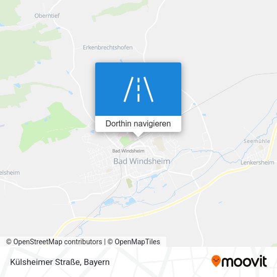 Külsheimer Straße Karte