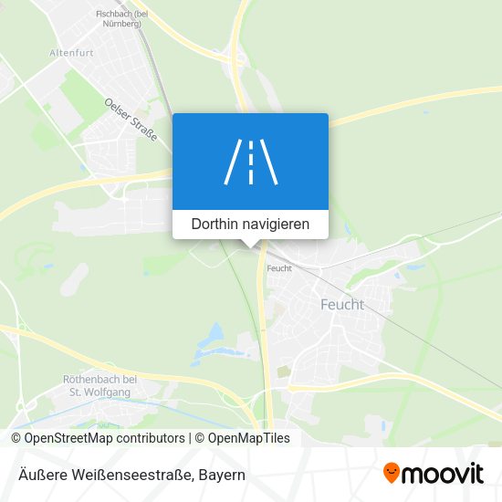 Äußere Weißenseestraße Karte