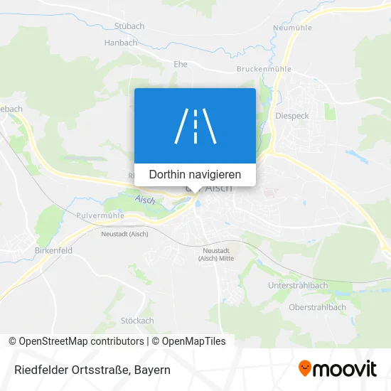 Riedfelder Ortsstraße Karte