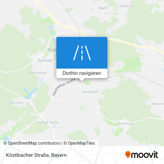 Köstlbacher Straße Karte