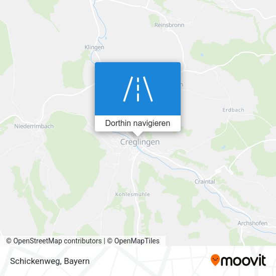 Schickenweg Karte