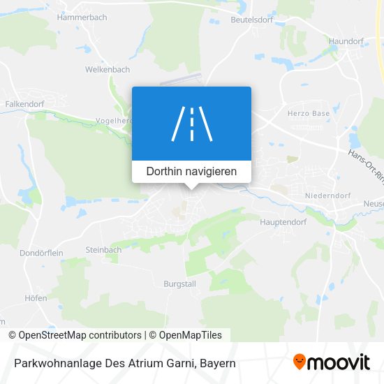 Parkwohnanlage Des Atrium Garni Karte