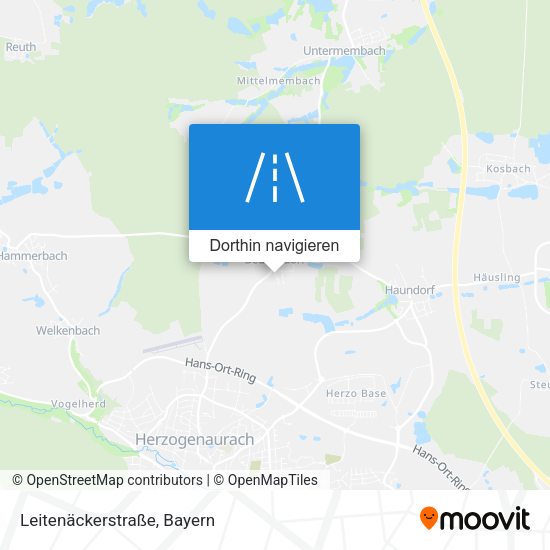 Leitenäckerstraße Karte