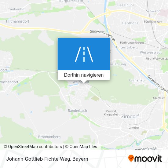 Johann-Gottlieb-Fichte-Weg Karte