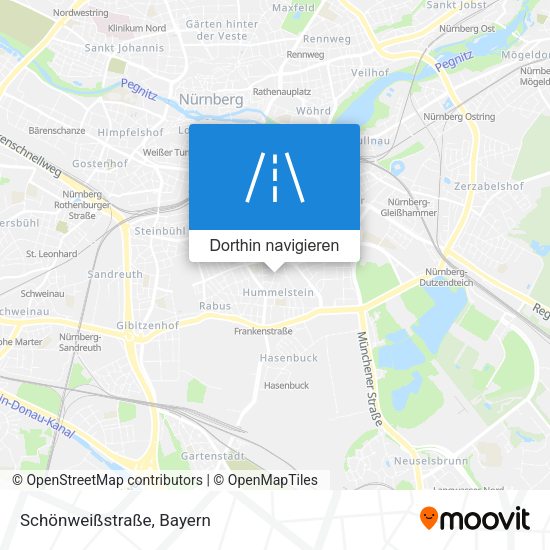 Schönweißstraße Karte