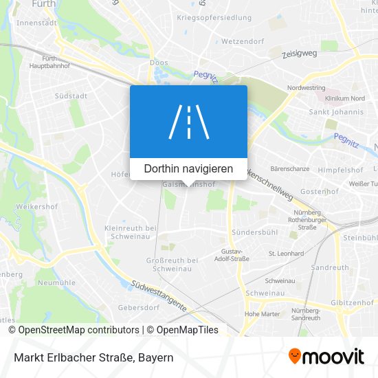 Markt Erlbacher Straße Karte