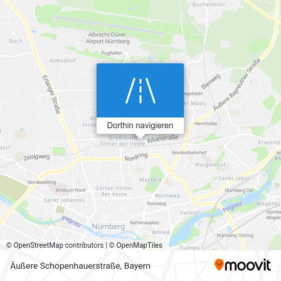 Äußere Schopenhauerstraße Karte