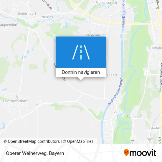 Oberer Weiherweg Karte