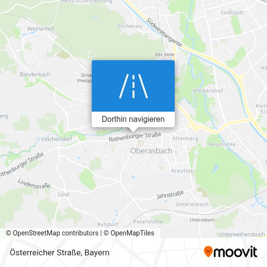 Österreicher Straße Karte