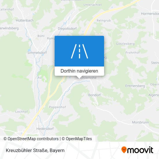 Kreuzbühler Straße Karte
