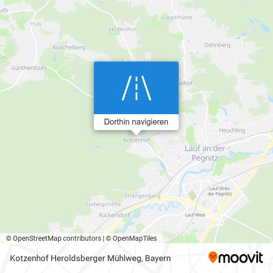 Kotzenhof Heroldsberger Mühlweg Karte