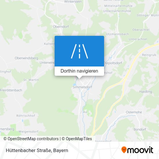 Hüttenbacher Straße Karte